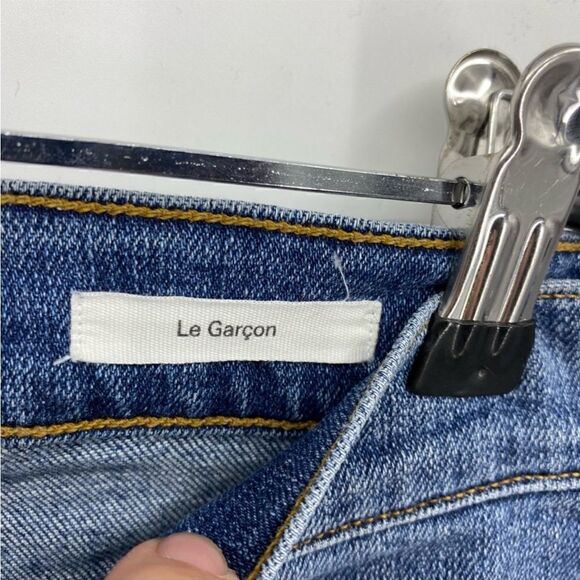 Frame Le Garcon Distressed Skinny Ankle
Jeans in Dunmore Wash Celeb Favorite - Picture 9 of 16